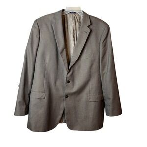 Turnbury Mens Blazer Jacket 52L Houndstooth Wool Silk Blend Paisley Lined